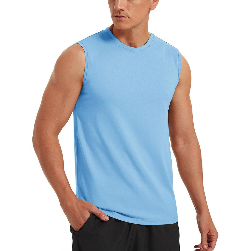 Men's Bodybuilding Tank Tops Cotton Workout T-Shirts