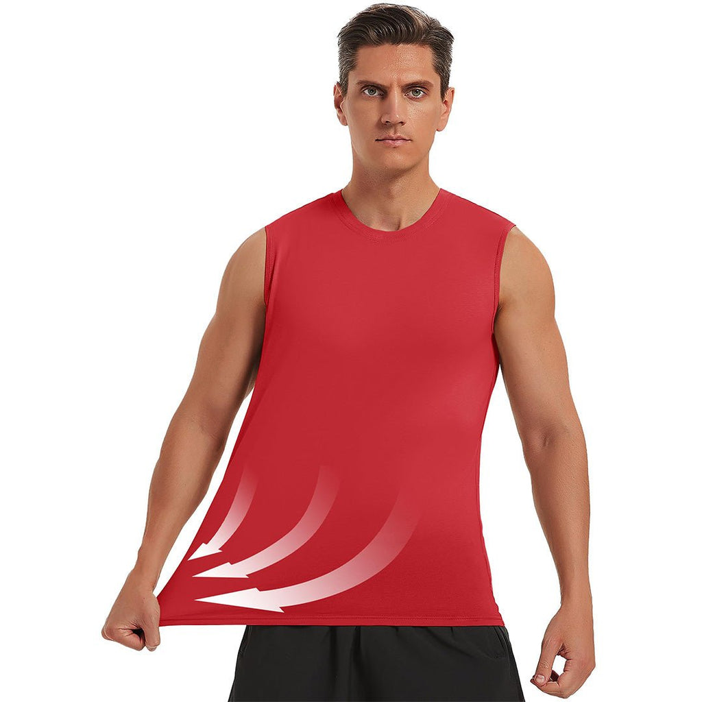 Men's Bodybuilding Tank Tops Cotton Workout T-Shirts