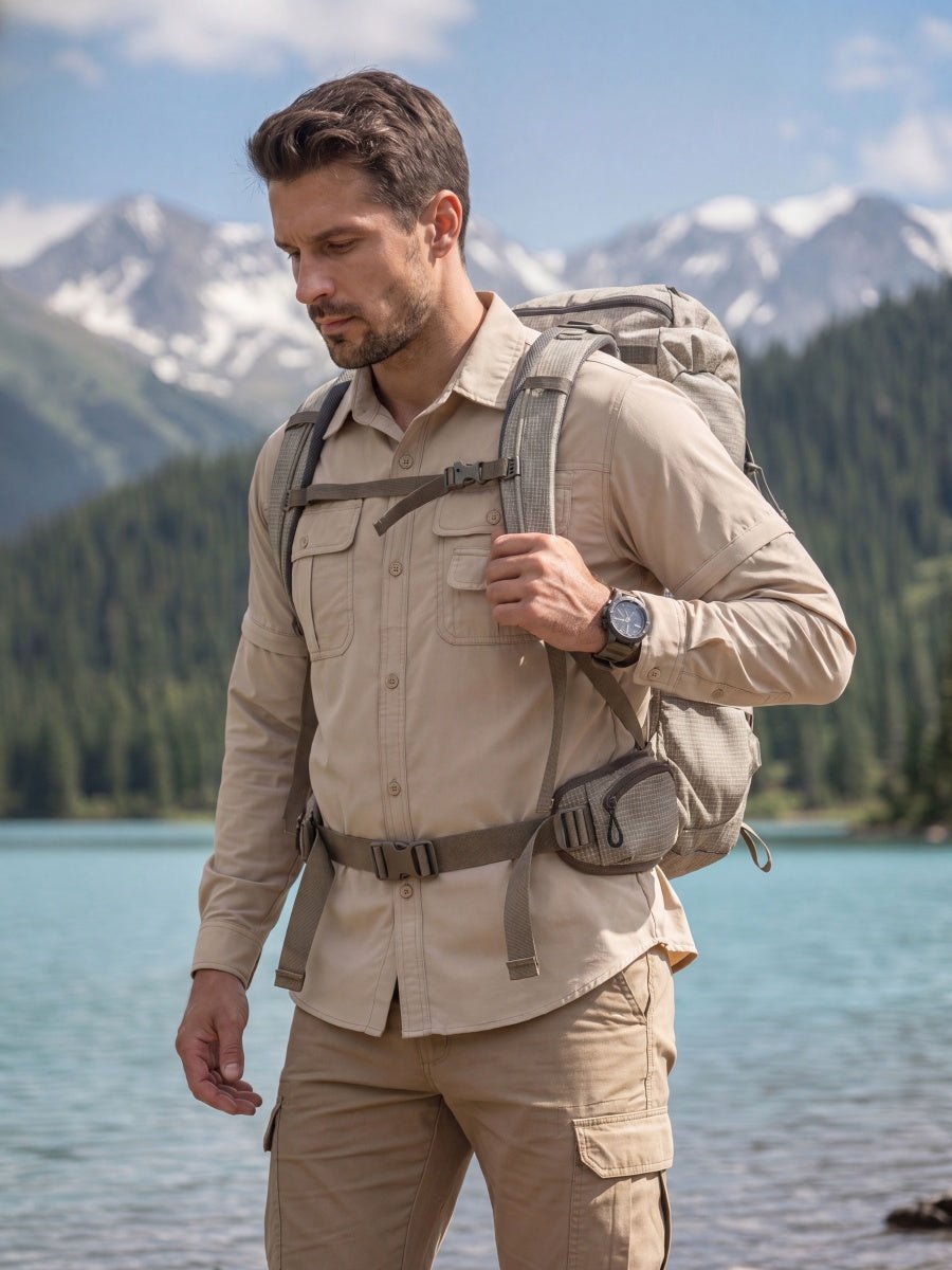 Men's Breathable Quick-Dry Convertible Outdoor Shirt