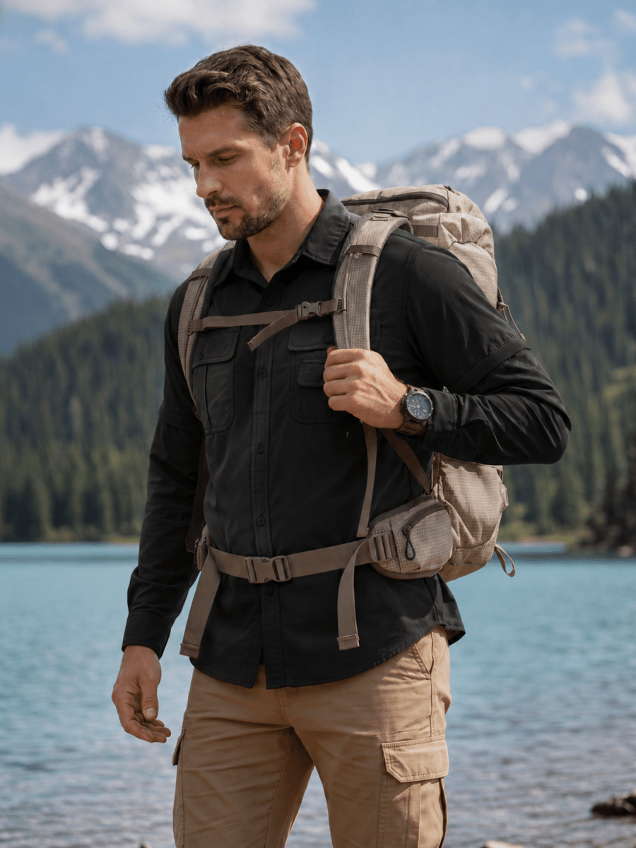 Men's Breathable Quick-Dry Convertible Outdoor Shirt