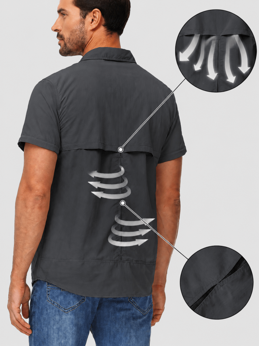 Men's Breathable Quick-Dry Convertible Outdoor Shirt