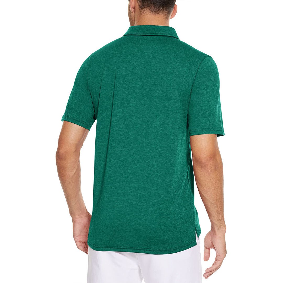 Men's Casual Polo Golf Shirts Quick Dry 3 Buttons