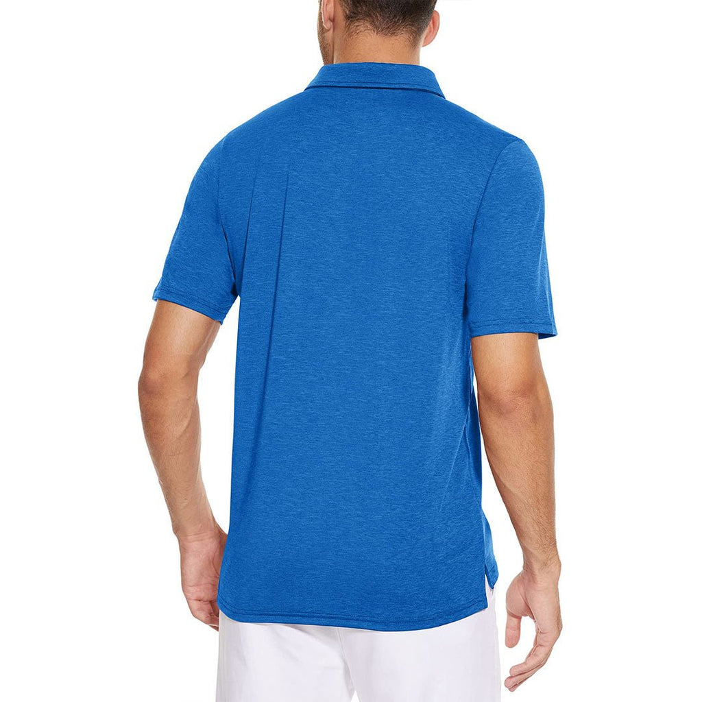 Men's Casual Polo Golf Shirts Quick Dry 3 Buttons