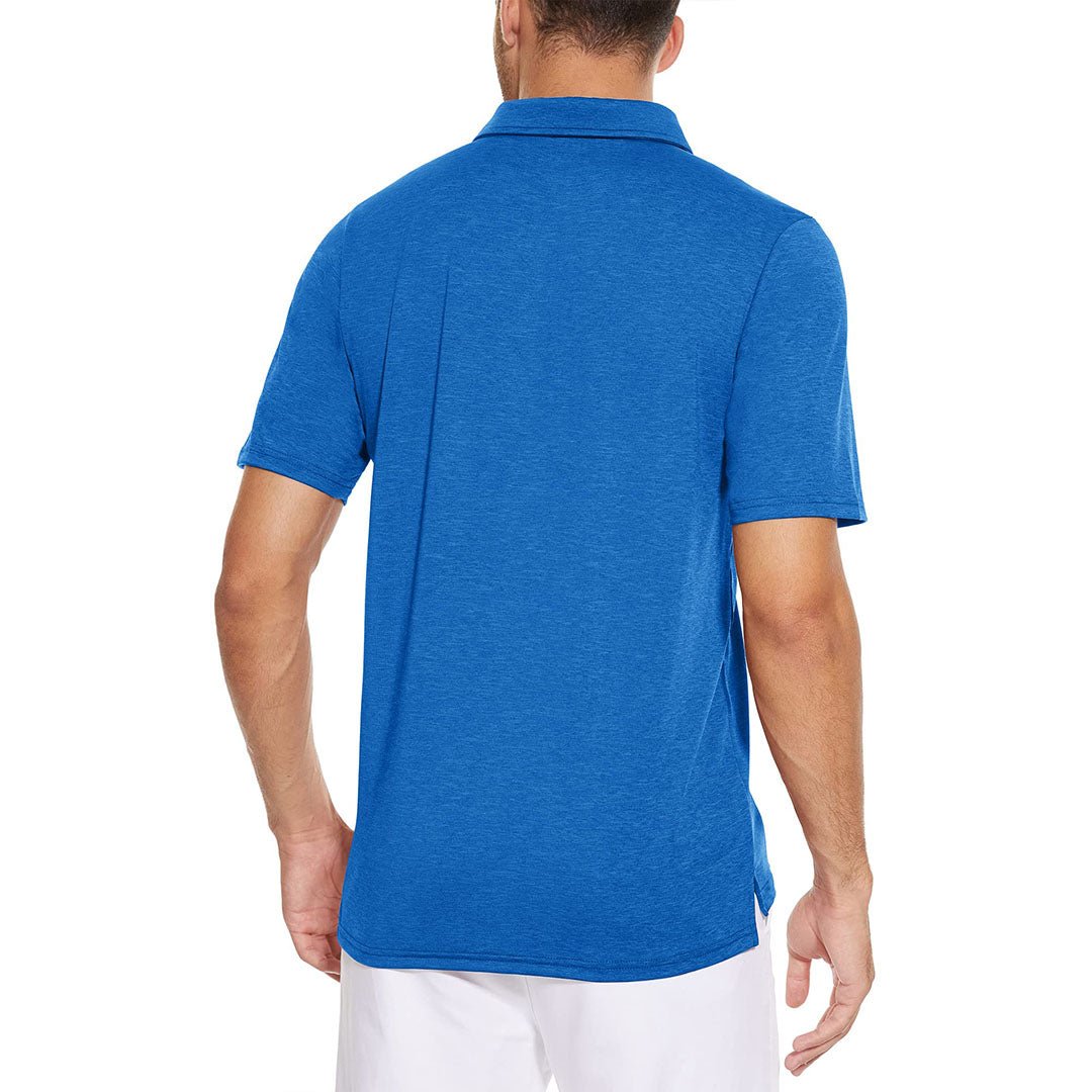 Men's Casual Polo Golf Shirts Quick Dry 3 Buttons