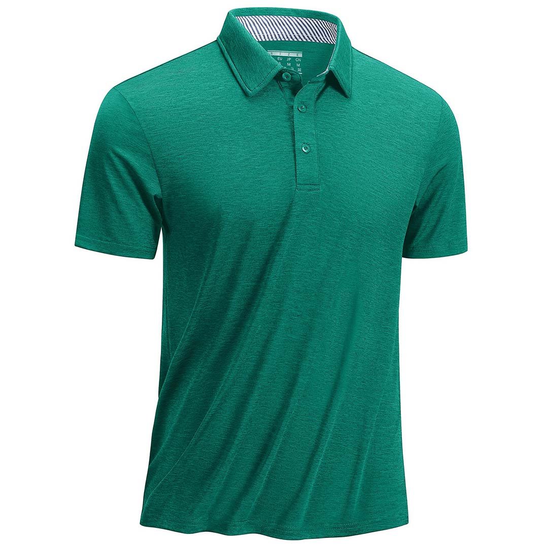 Men's Casual Polo Golf Shirts Quick Dry 3 Buttons