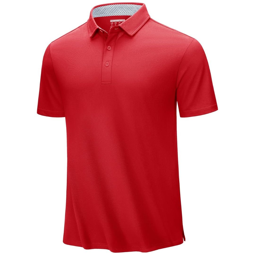 Men's Cotton Pique Short Sleeve Classic Fit Polo Shirt