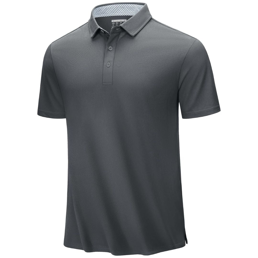 Men's Cotton Pique Short Sleeve Classic Fit Polo Shirt
