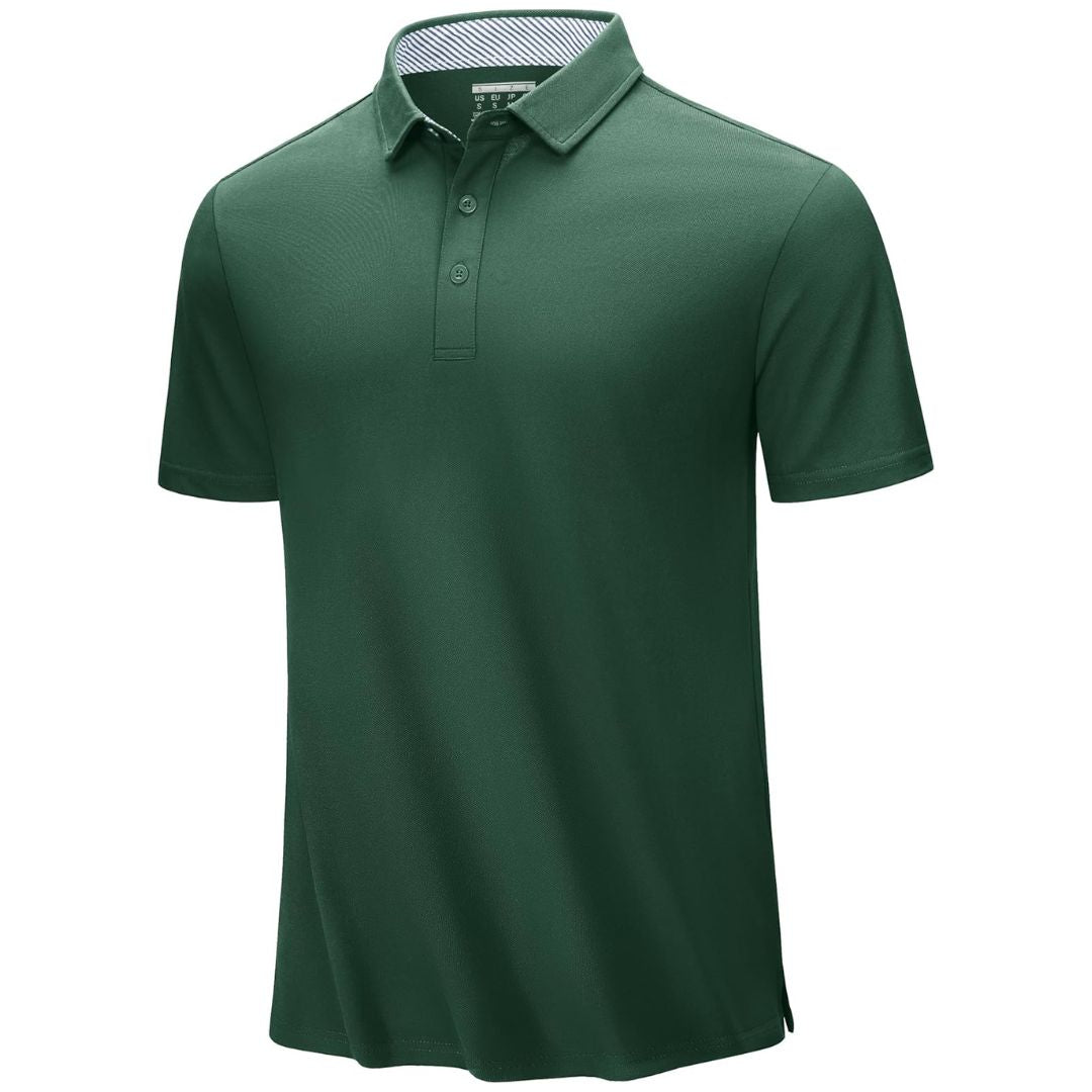 Men's Cotton Pique Short Sleeve Classic Fit Polo Shirt
