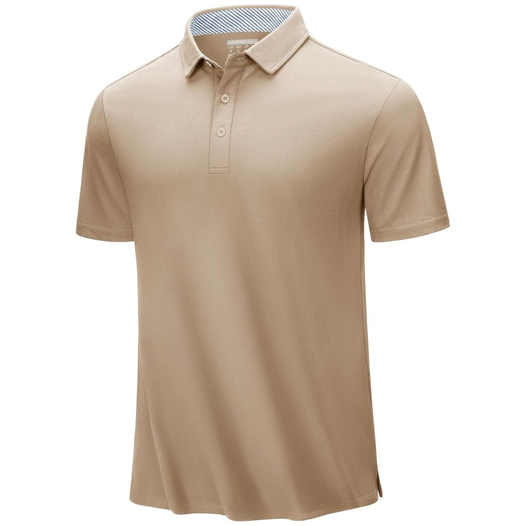 Men's Cotton Pique Short Sleeve Classic Fit Polo Shirt