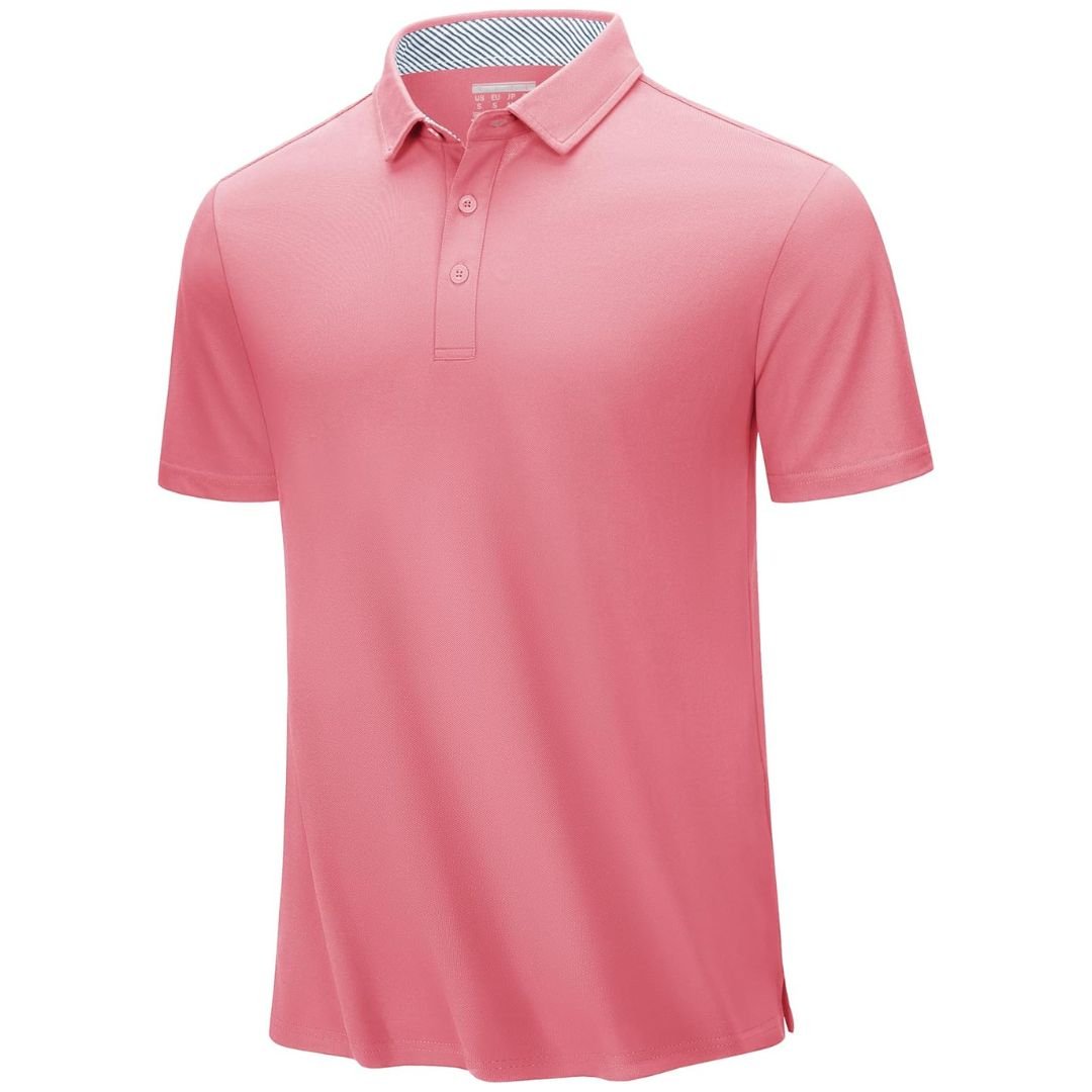 Men's Cotton Pique Short Sleeve Classic Fit Polo Shirt
