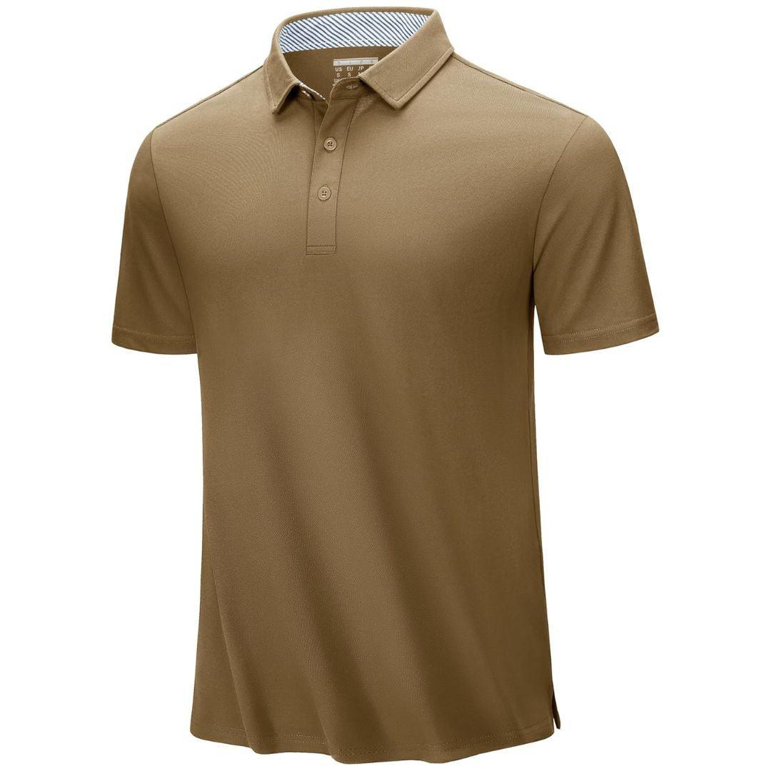 Men's Cotton Pique Short Sleeve Classic Fit Polo Shirt