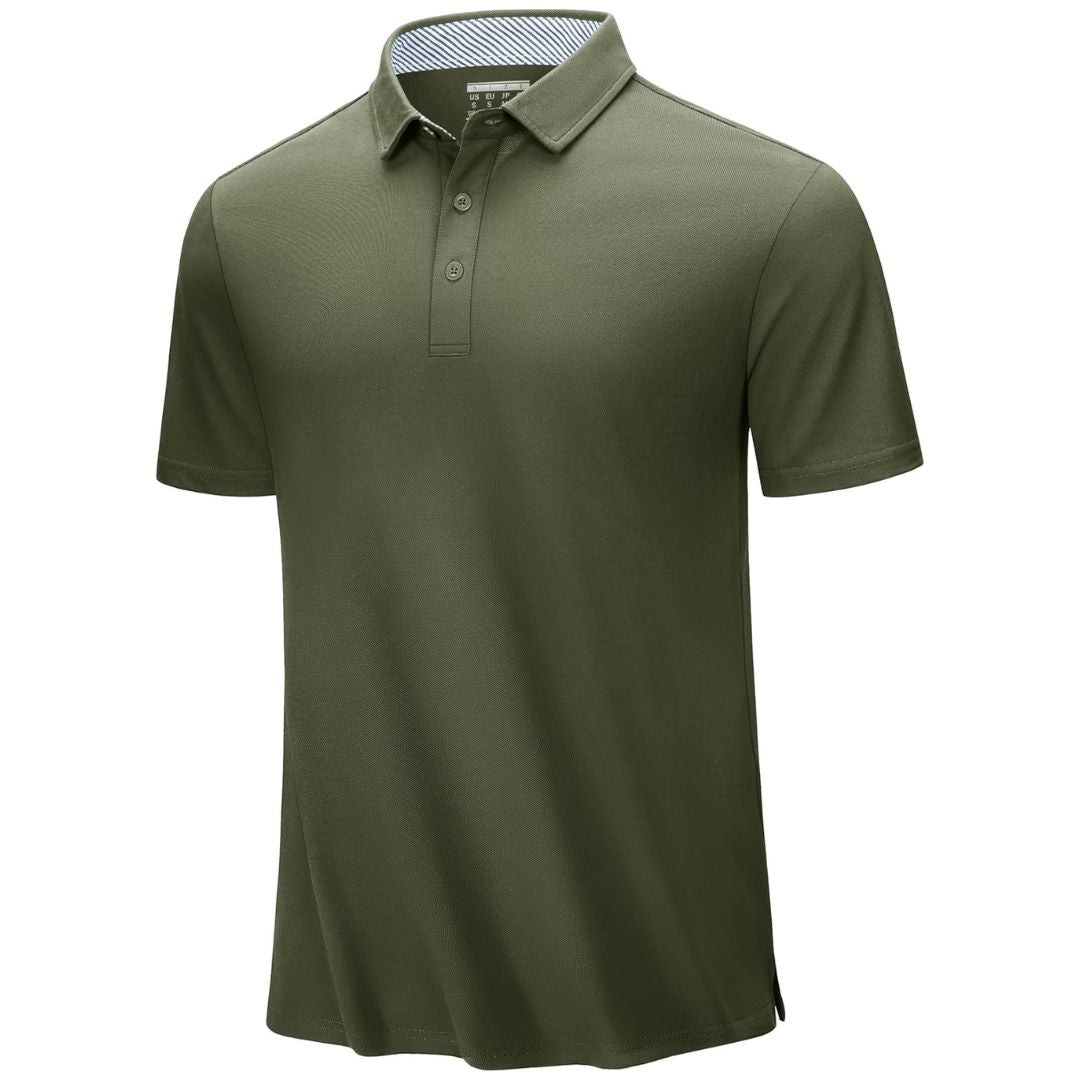 Men's Cotton Pique Short Sleeve Classic Fit Polo Shirt