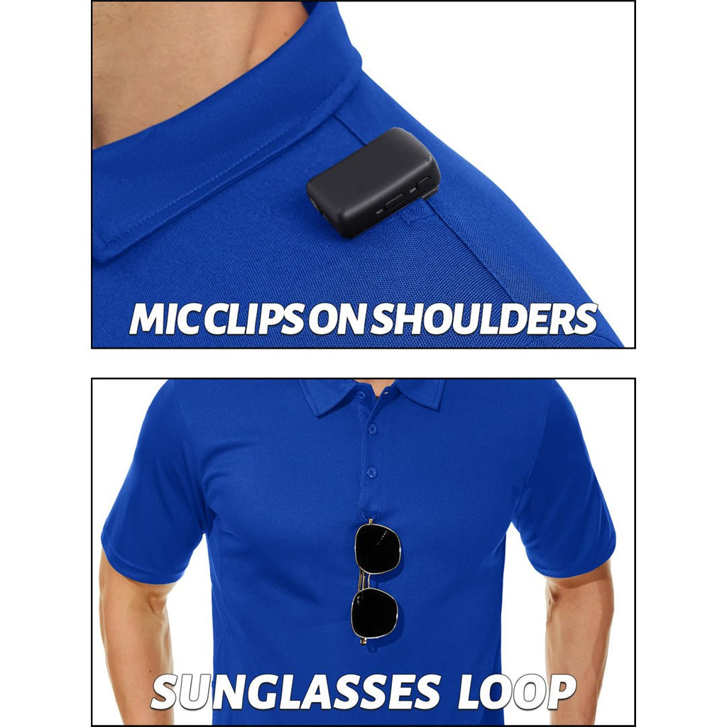 Men's Dry Fit UPF 50+ Golf Workwear Tactical Polo Shirt