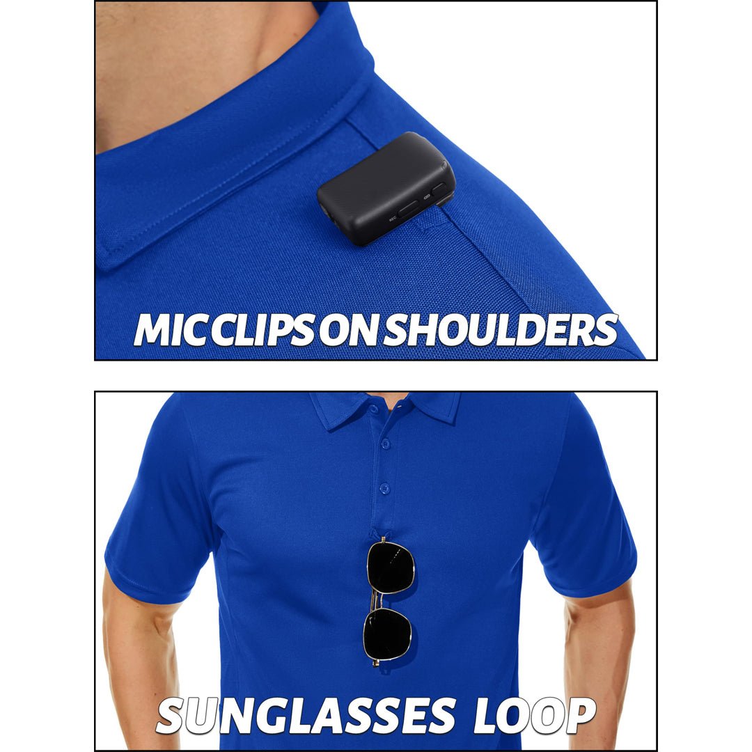 Men's Dry Fit UPF 50+ Golf Workwear Tactical Polo Shirt