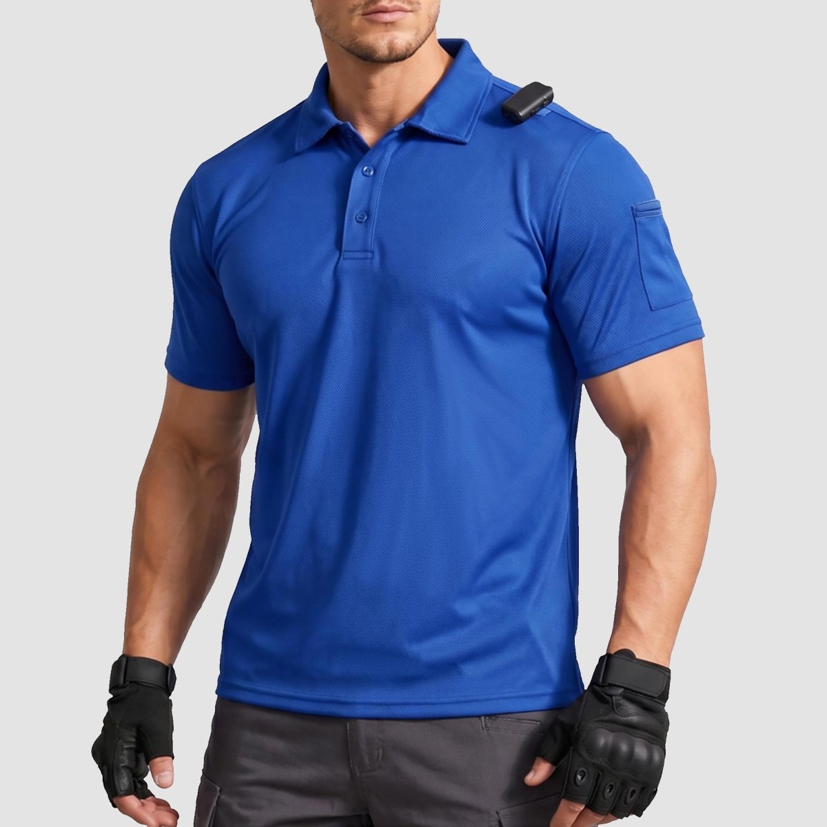 Men's Dry Fit UPF 50+ Golf Workwear Tactical Polo Shirt