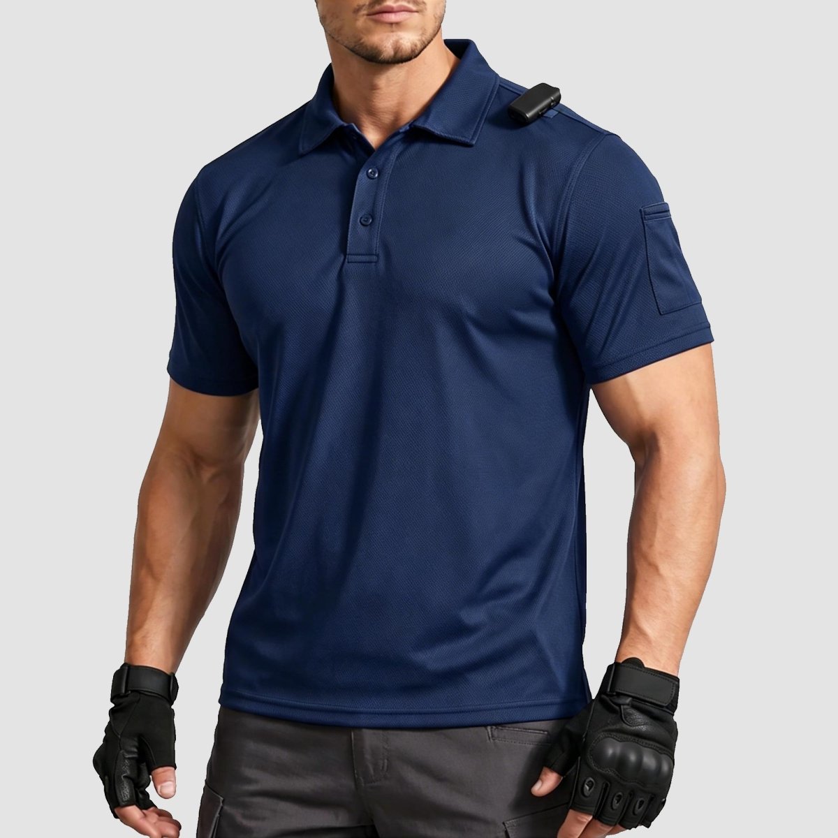 Men's Dry Fit UPF 50+ Golf Workwear Tactical Polo Shirt