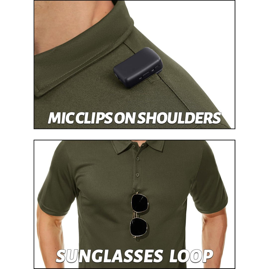 Men's Dry Fit UPF 50+ Golf Workwear Tactical Polo Shirt
