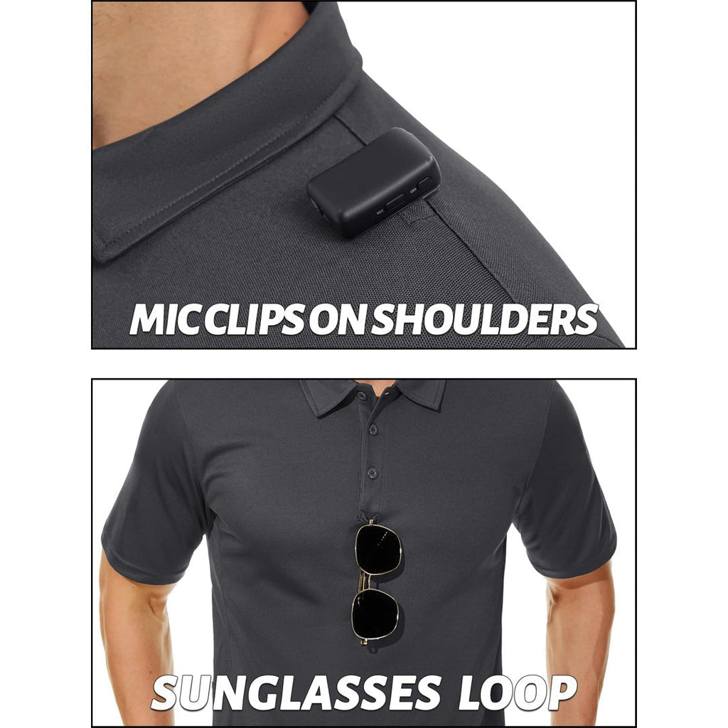 Men's Dry Fit UPF 50+ Golf Workwear Tactical Polo Shirt