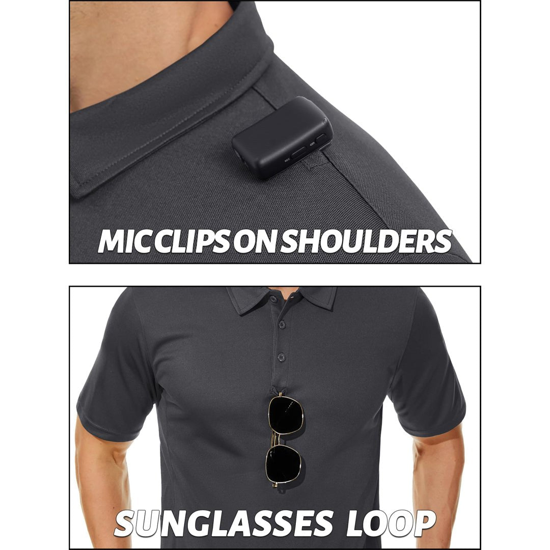 Men's Dry Fit UPF 50+ Golf Workwear Tactical Polo Shirt
