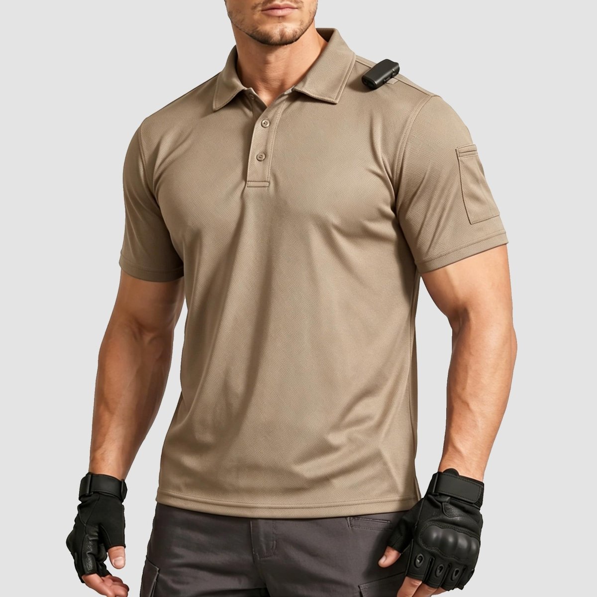 Men's Dry Fit UPF 50+ Golf Workwear Tactical Polo Shirt