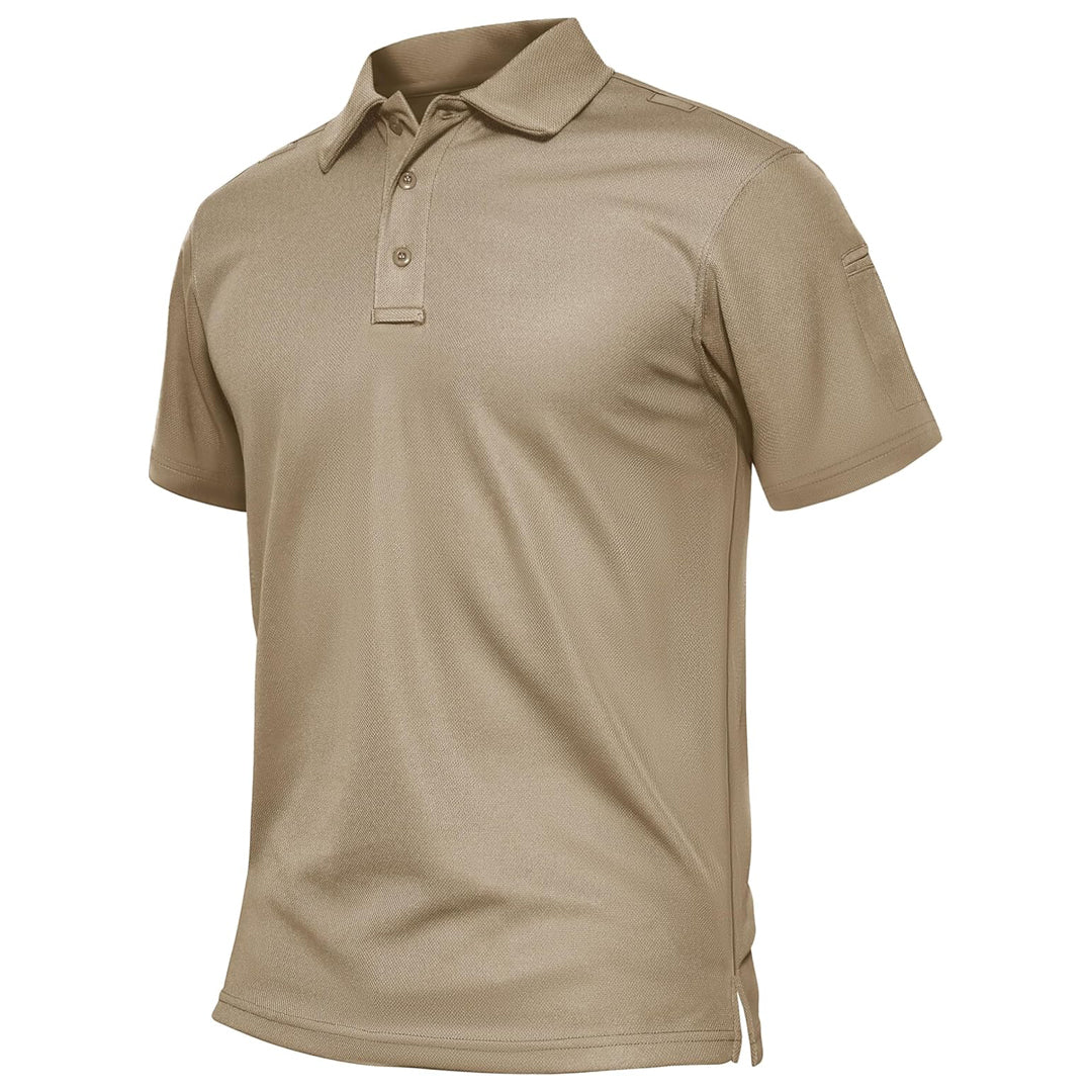Men's Dry Fit UPF 50+ Golf Workwear Tactical Polo Shirt