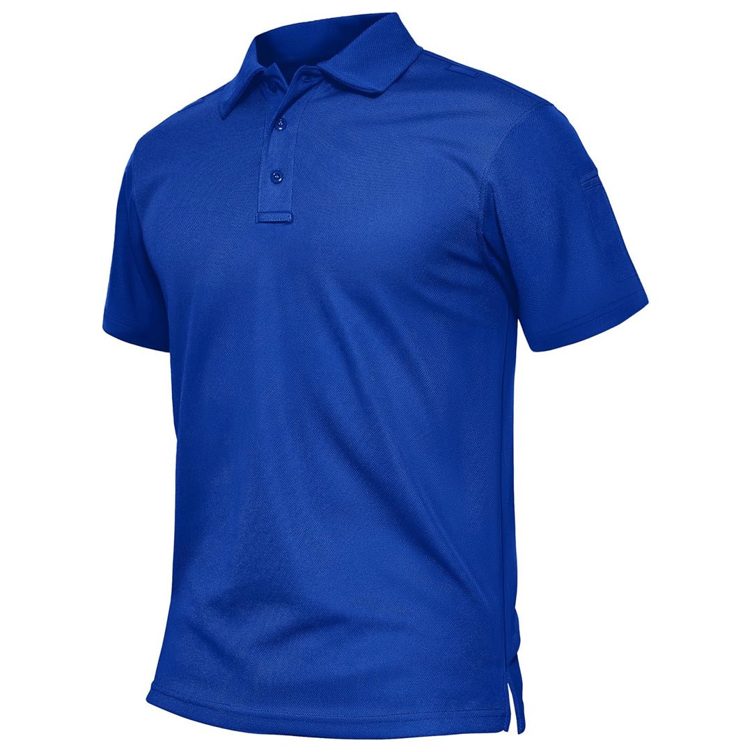 Men's Dry Fit UPF 50+ Golf Workwear Tactical Polo Shirt