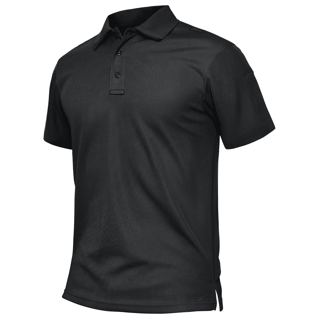 Men's Dry Fit UPF 50+ Golf Workwear Tactical Polo Shirt
