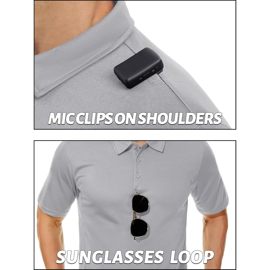 Men's Dry Fit UPF 50+ Golf Workwear Tactical Polo Shirt