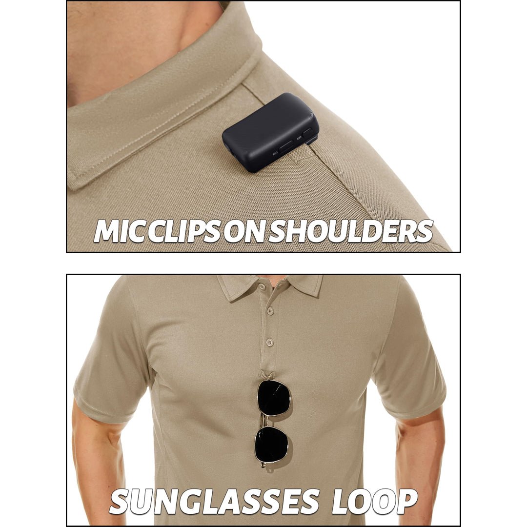 Men's Dry Fit UPF 50+ Golf Workwear Tactical Polo Shirt