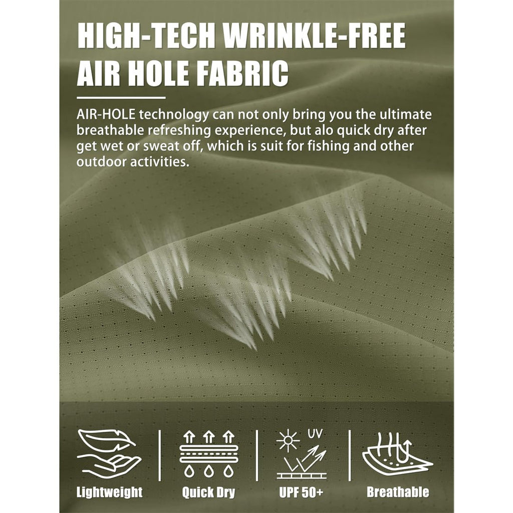 Fishing Shirt UPF 50+ Lightweight Outdoor Shirt