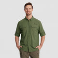 Men's Fishing Shirts UPF Sun Protection Shirts with Zipper Pockets