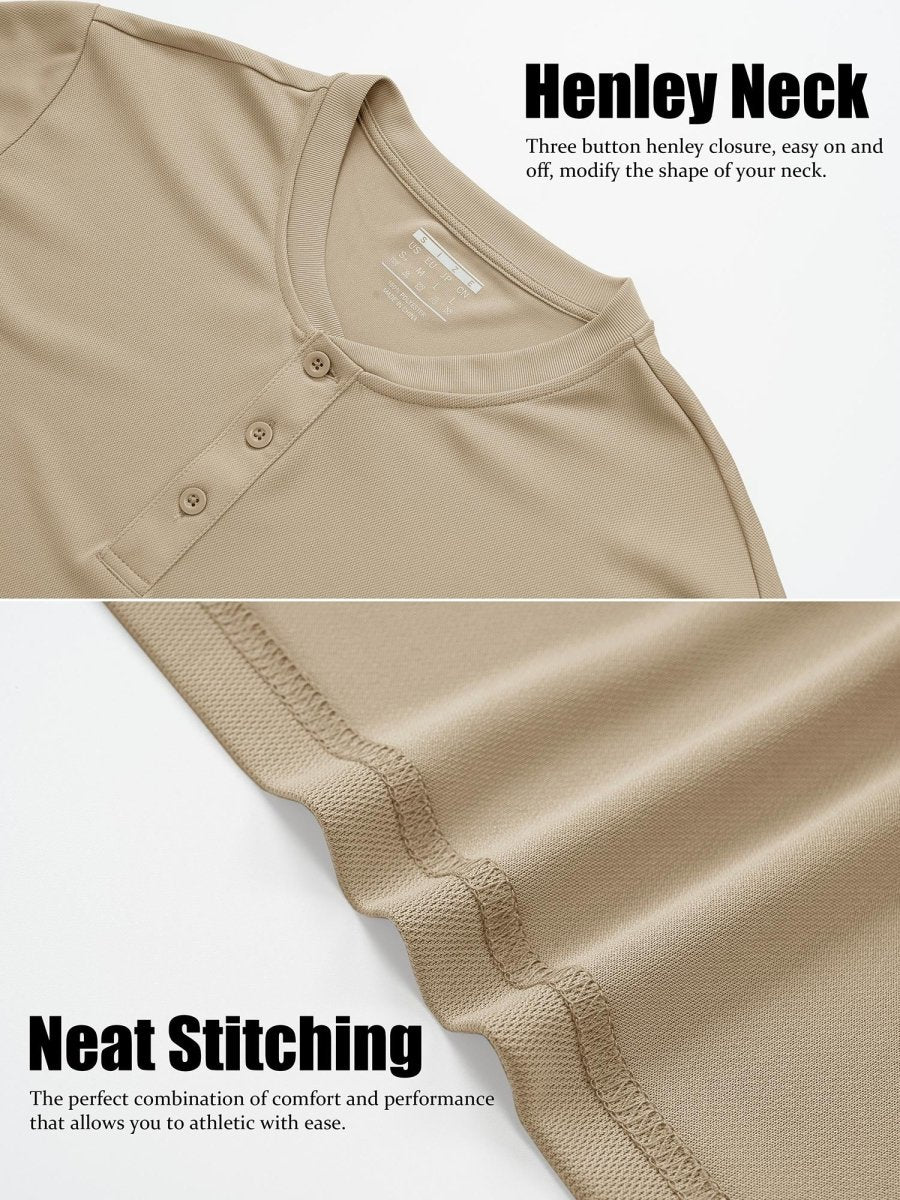 Men's Henley Shirt Short Sleeve T-shirts