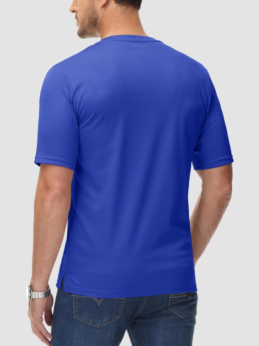 Men's Henley Shirt Short Sleeve T-shirts