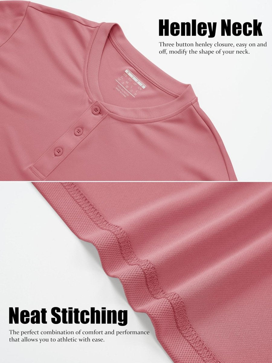 Men's Henley Shirt Short Sleeve T-shirts