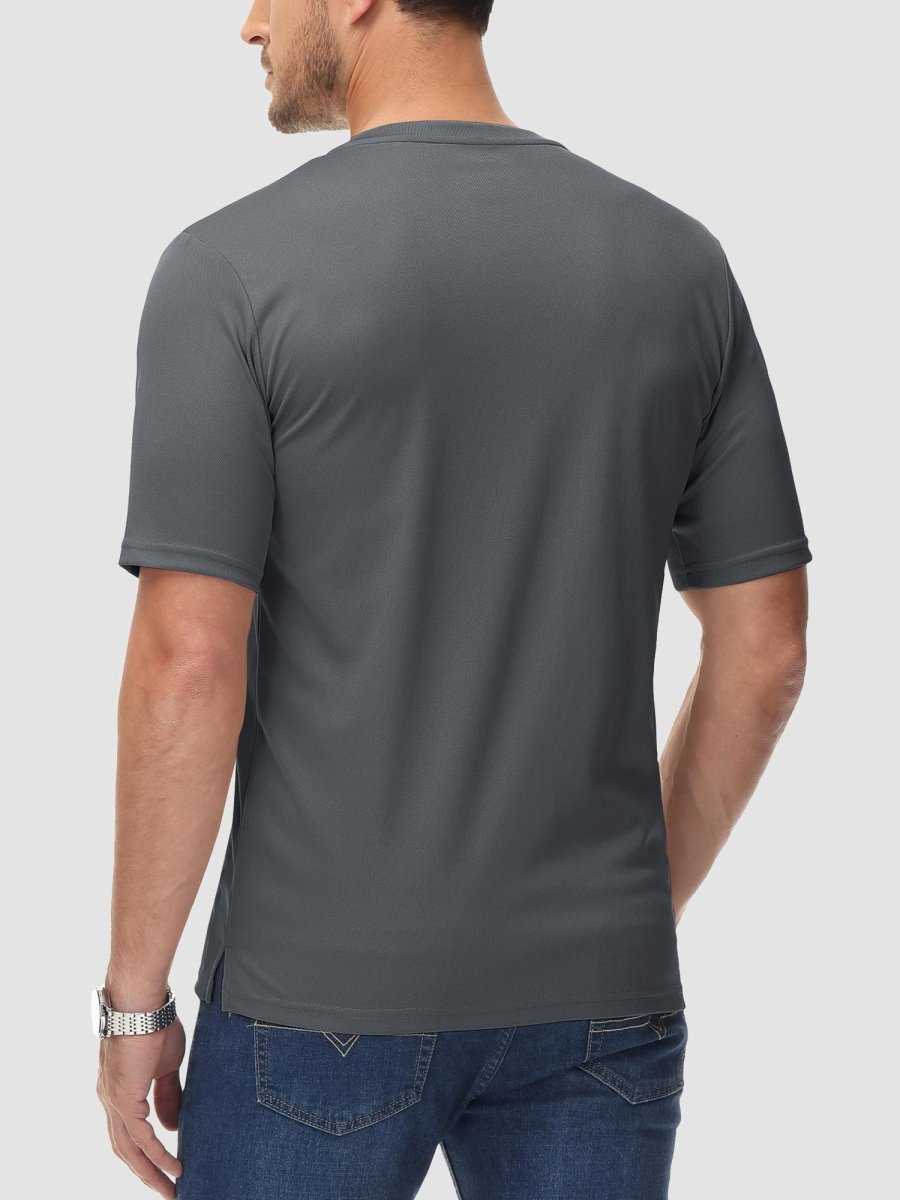 Men's Henley Shirt Short Sleeve T-shirts
