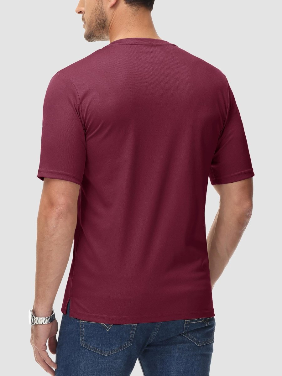 Men's Henley Shirt Short Sleeve T-shirts