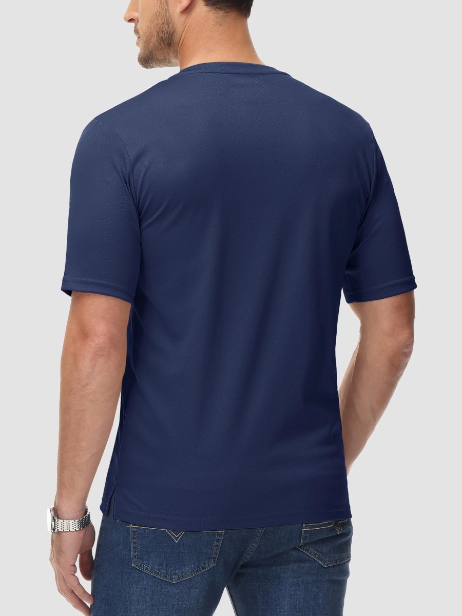 Men's Henley Shirt Short Sleeve T-shirts