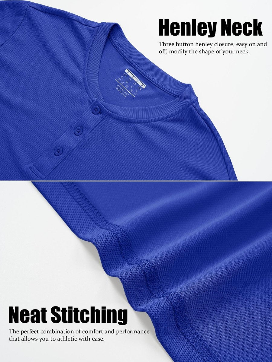 Men's Henley Shirt Short Sleeve T-shirts