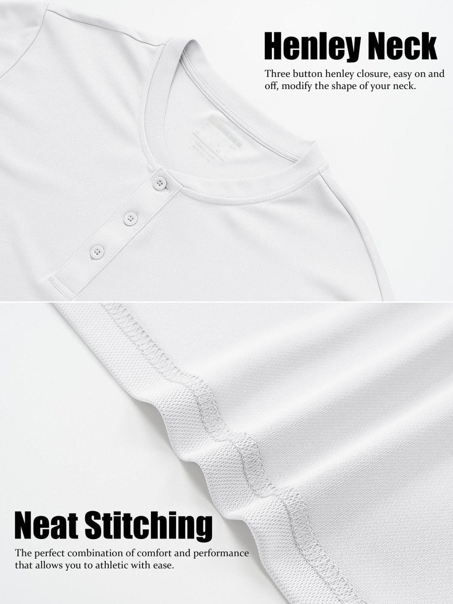 Men's Henley Shirt Short Sleeve T-shirts