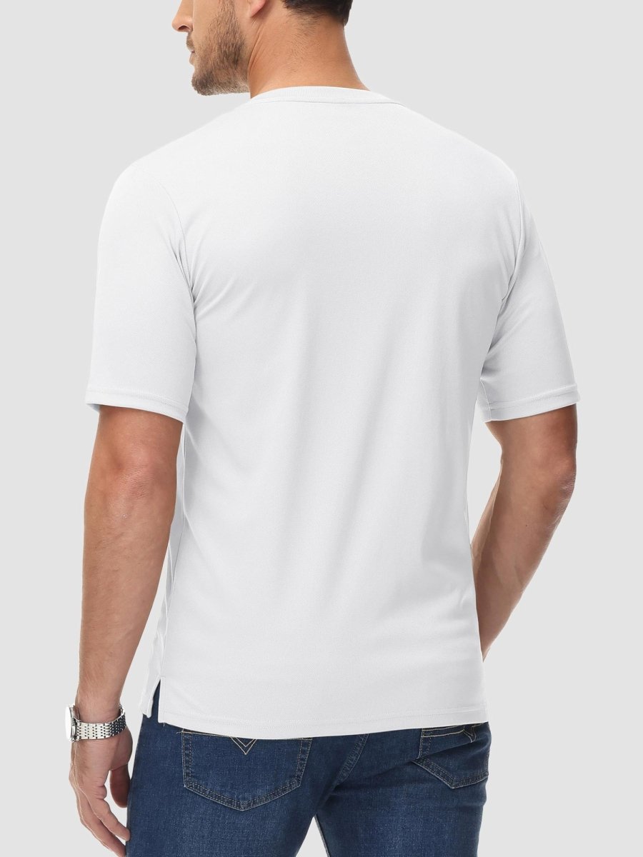 Men's Henley Shirt Short Sleeve T-shirts