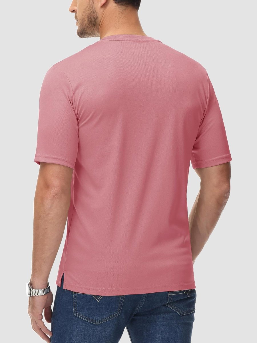 Men's Henley Shirt Short Sleeve T-shirts