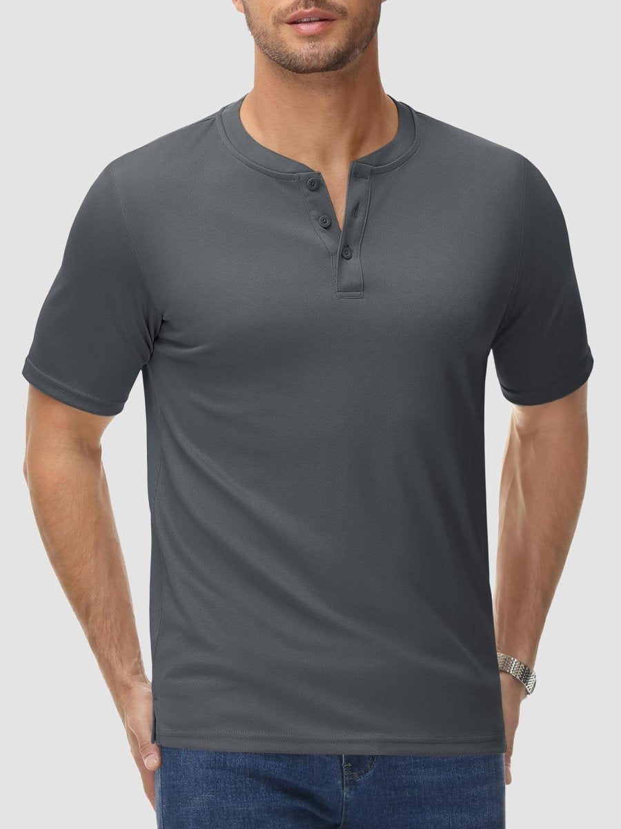 Men's Henley Shirt Short Sleeve T-shirts
