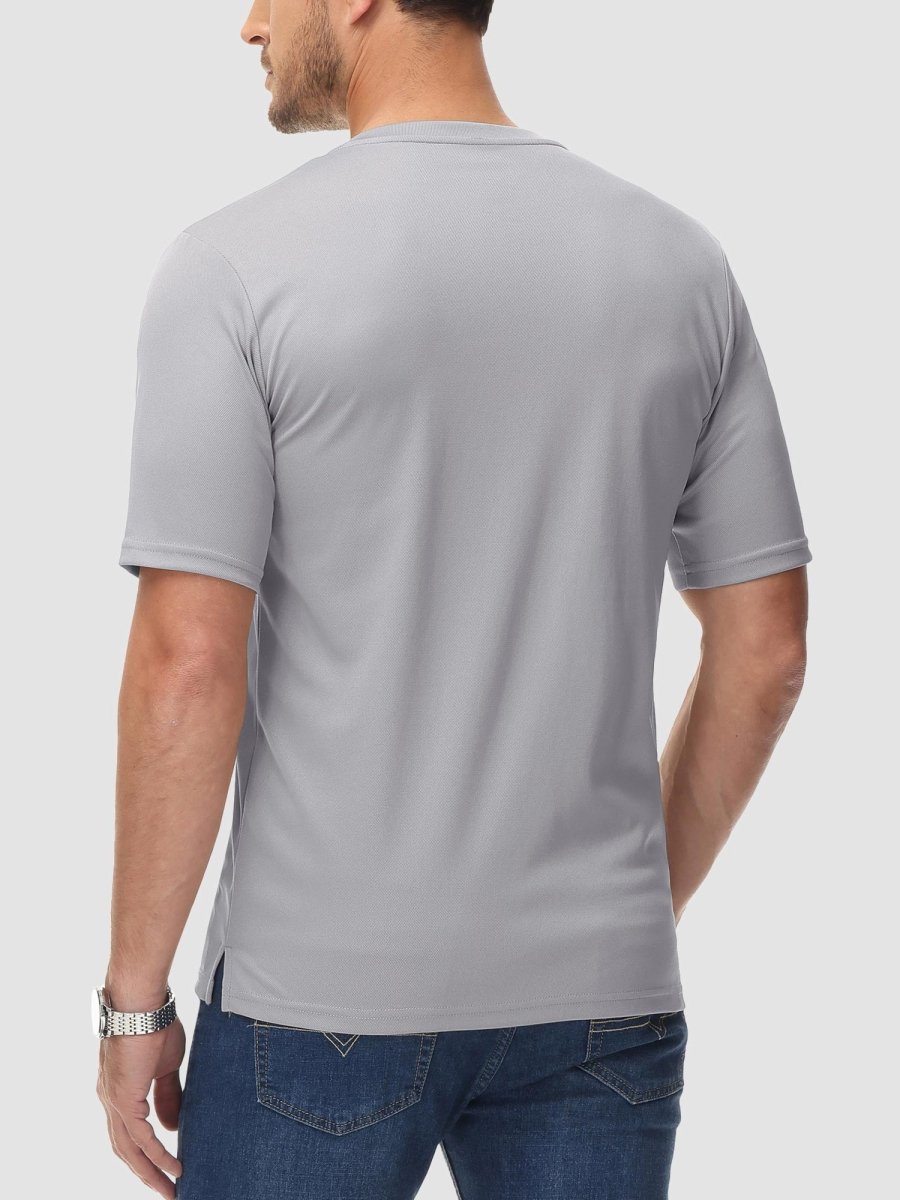 Men's Henley Shirt Short Sleeve T-shirts