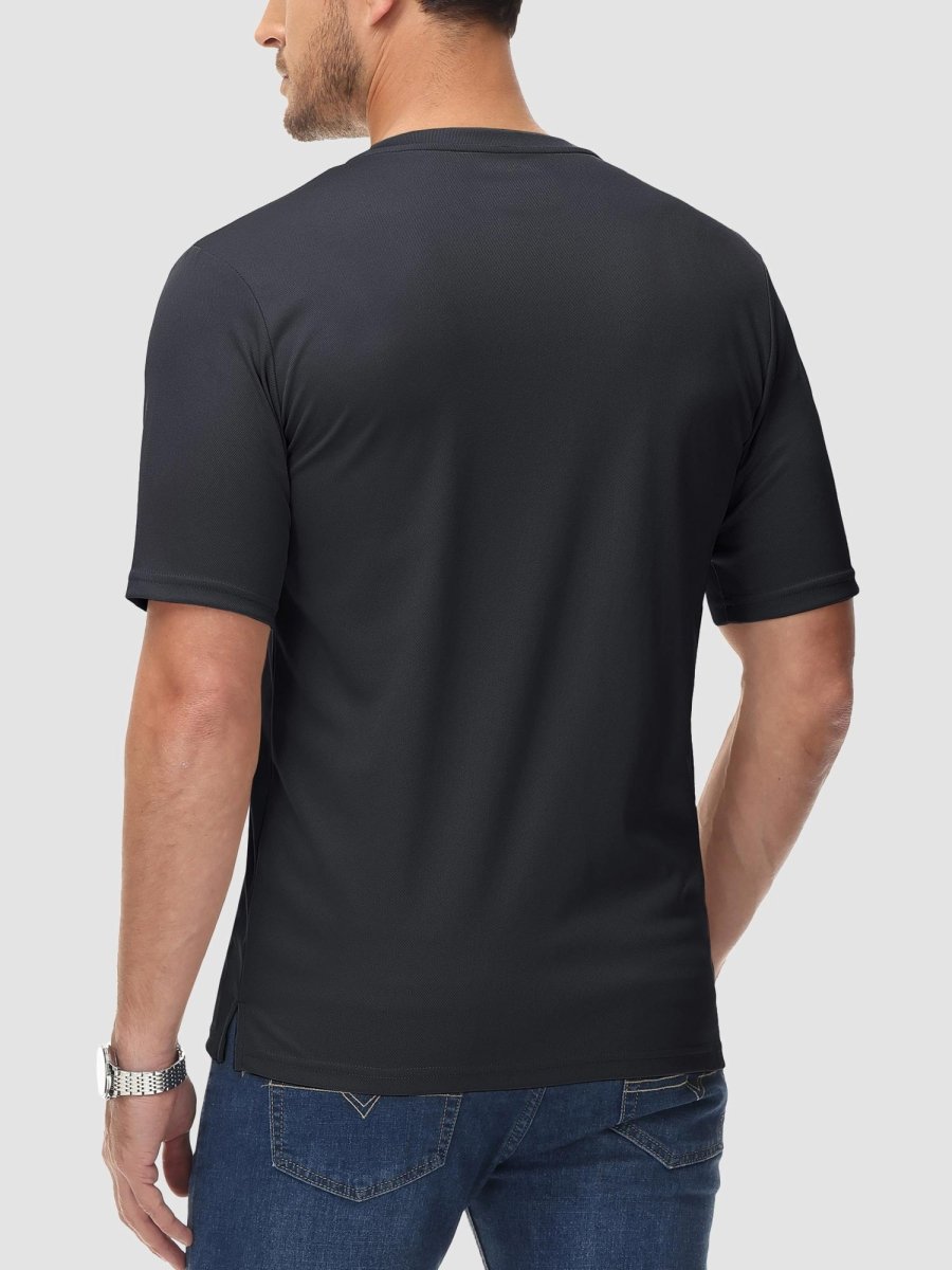 Men's Henley Shirt Short Sleeve T-shirts