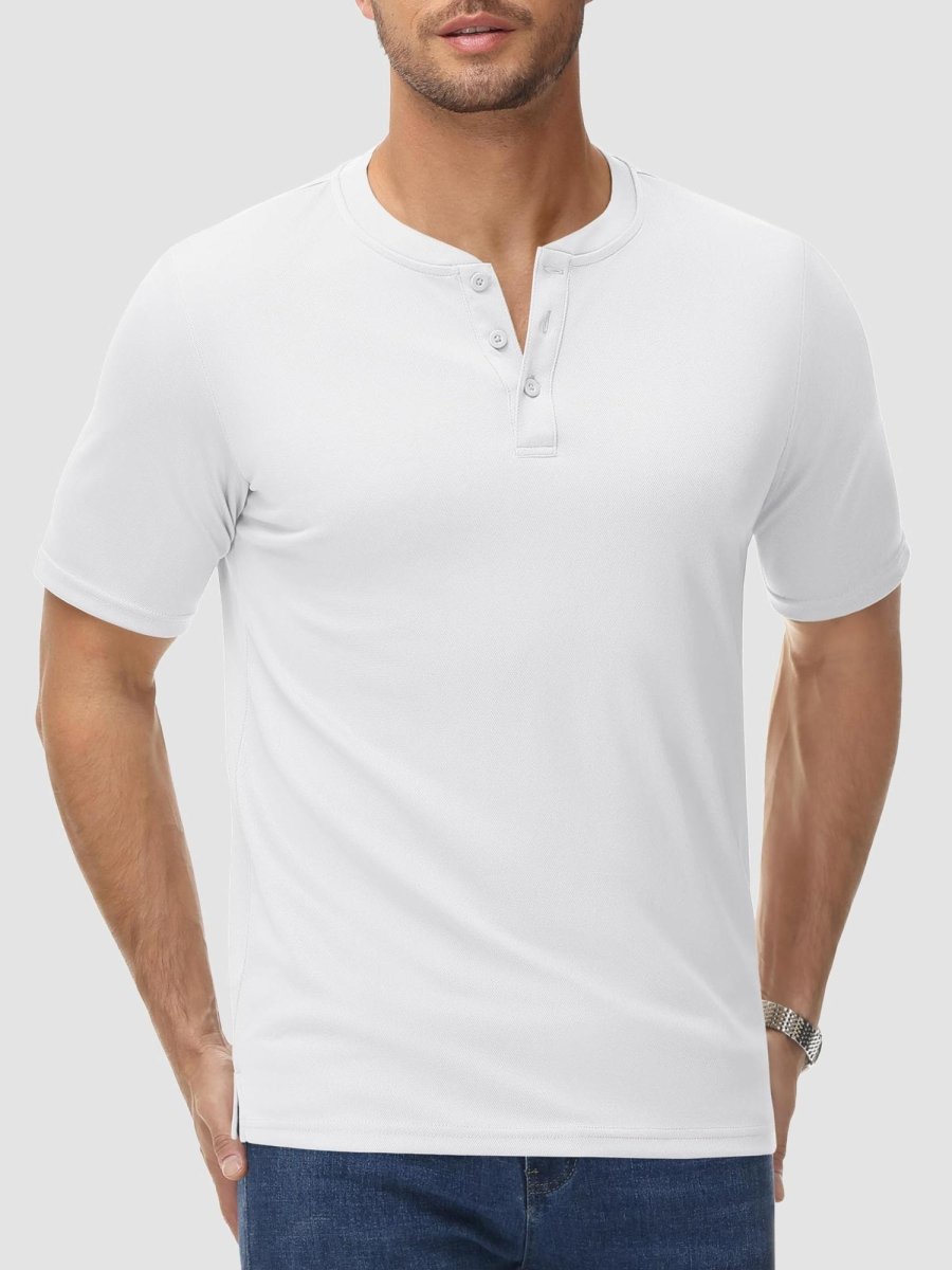 Men's Henley Shirt Short Sleeve T-shirts