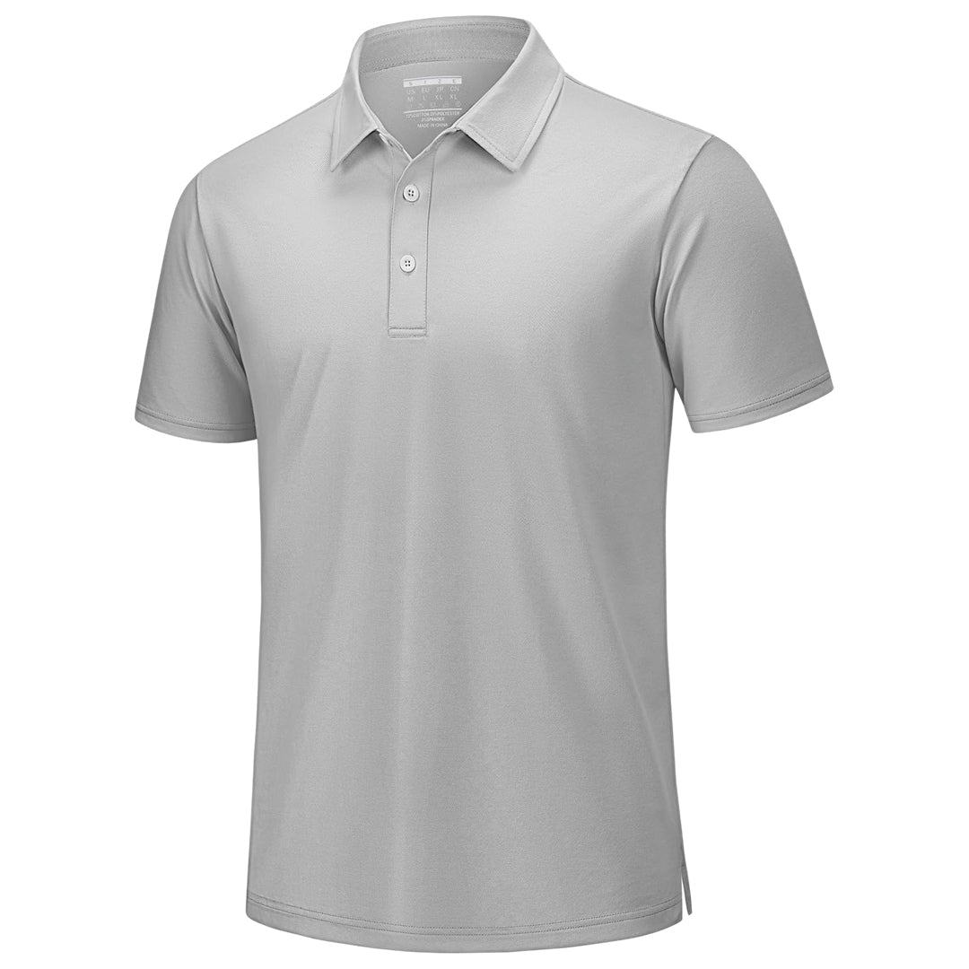 Men's Pique Polo Shirt Short Sleeve Cooling Golf Top