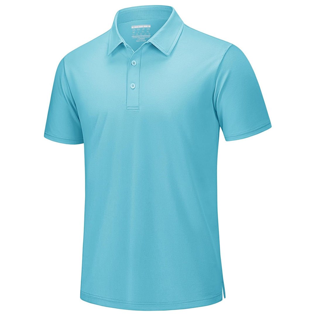 Men's Pique Polo Shirt Short Sleeve Cooling Golf Top