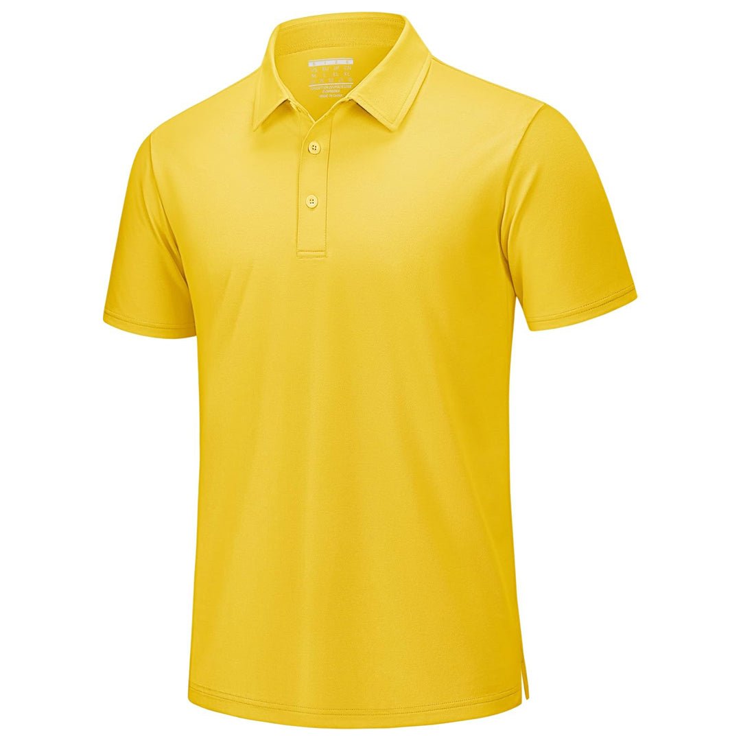 Men's Pique Polo Shirt Short Sleeve Cooling Golf Top