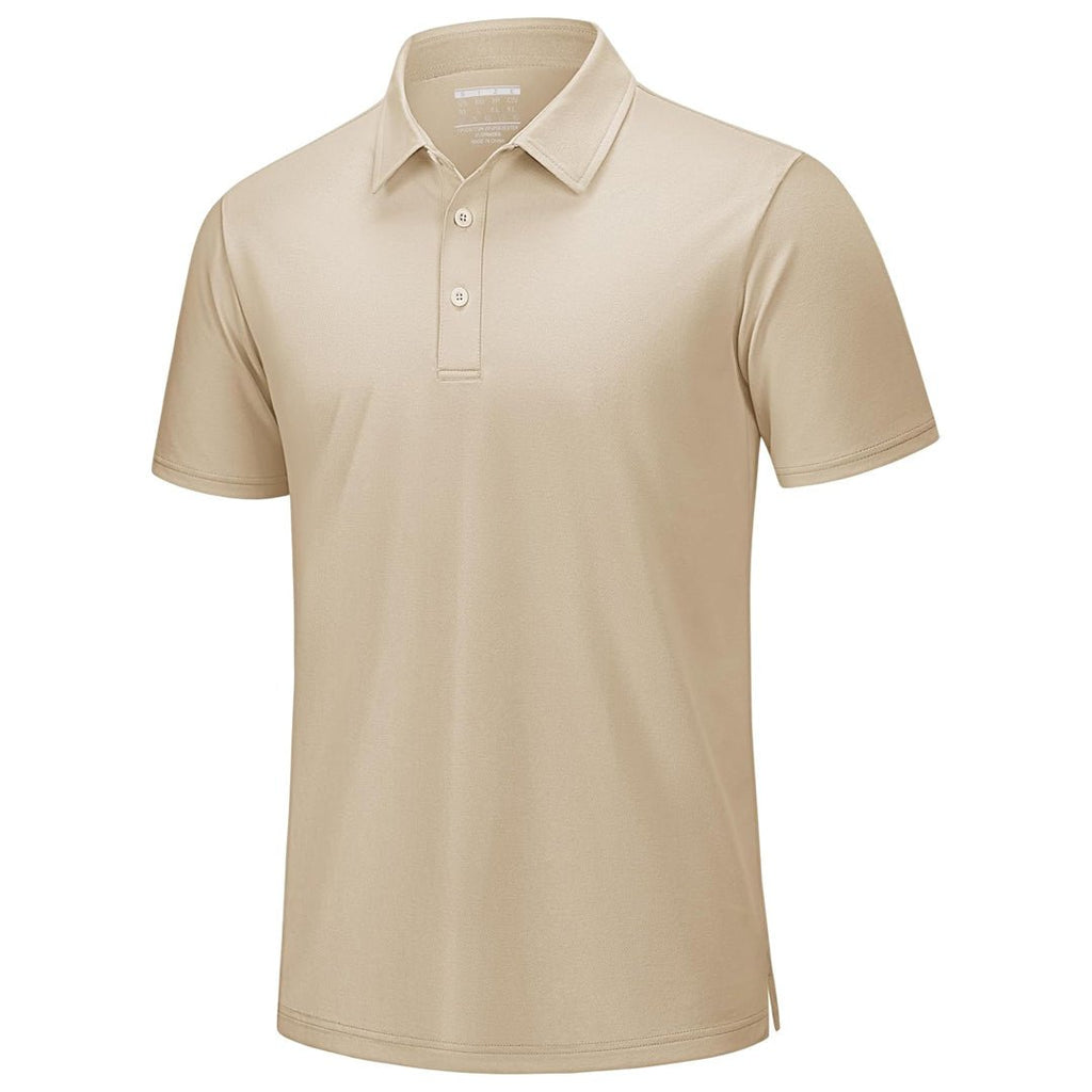 Men's Pique Polo Shirt Short Sleeve Cooling Golf Top