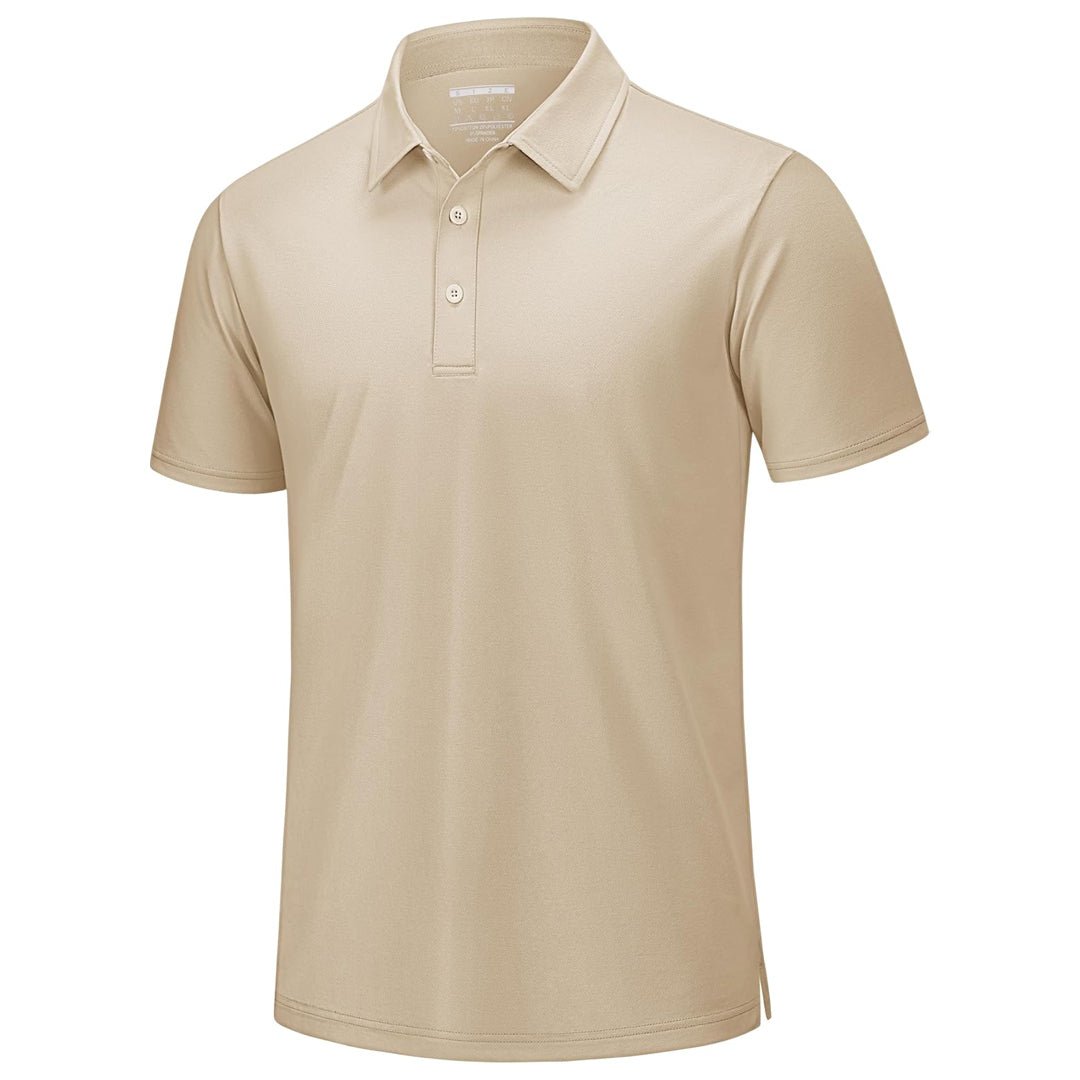 Men's Pique Polo Shirt Short Sleeve Cooling Golf Top